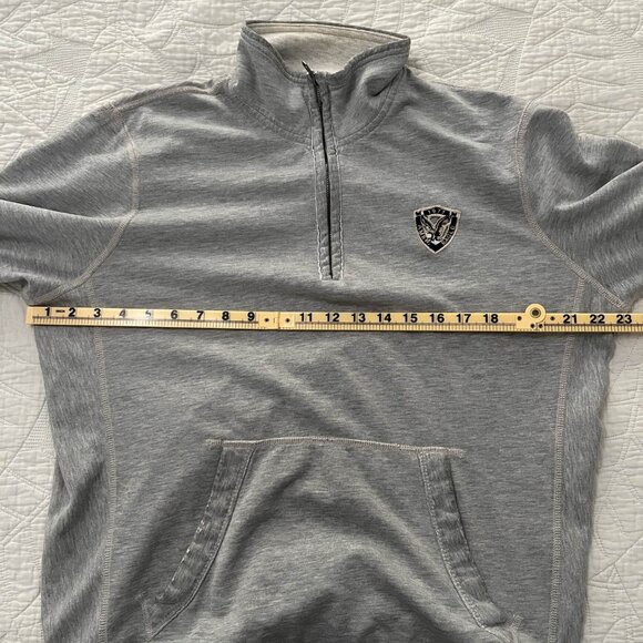 American Eagle Outfitters Mens Medium Gray 1/4 Zip Fleece Pullover Sweatshirt - Picture 9 of 9